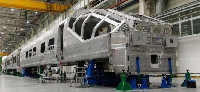 На «Уральских локомотивах» завершена сварка первых вагонов высокоскоростного поезда «Белый кречет»