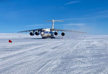 Новый Российский аэродром а Антарктиде принял первый международный рейс