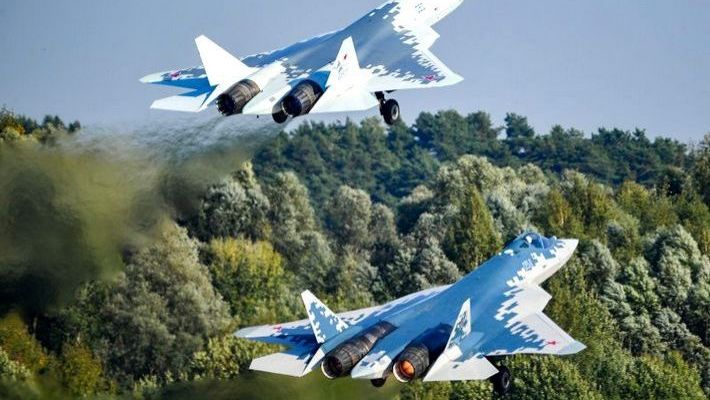Су-57 с новым двигателем